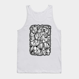 Lots of Little Bats - Black Outlined Version Tank Top